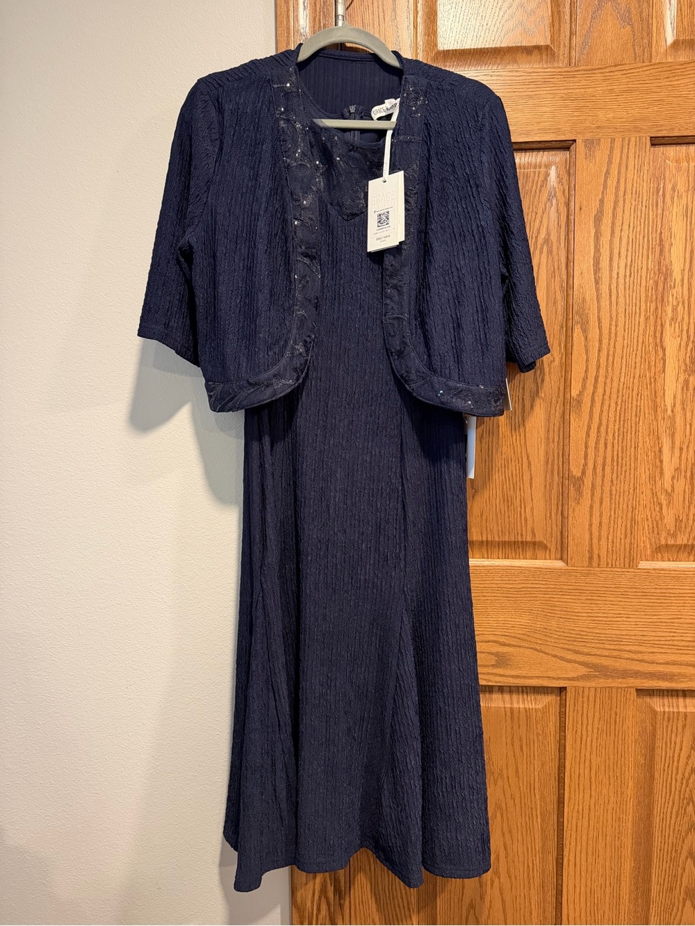 Mother of the Bride Dress with Jacket Grace Karin - Navy size M - ⭐️NEW⭐️